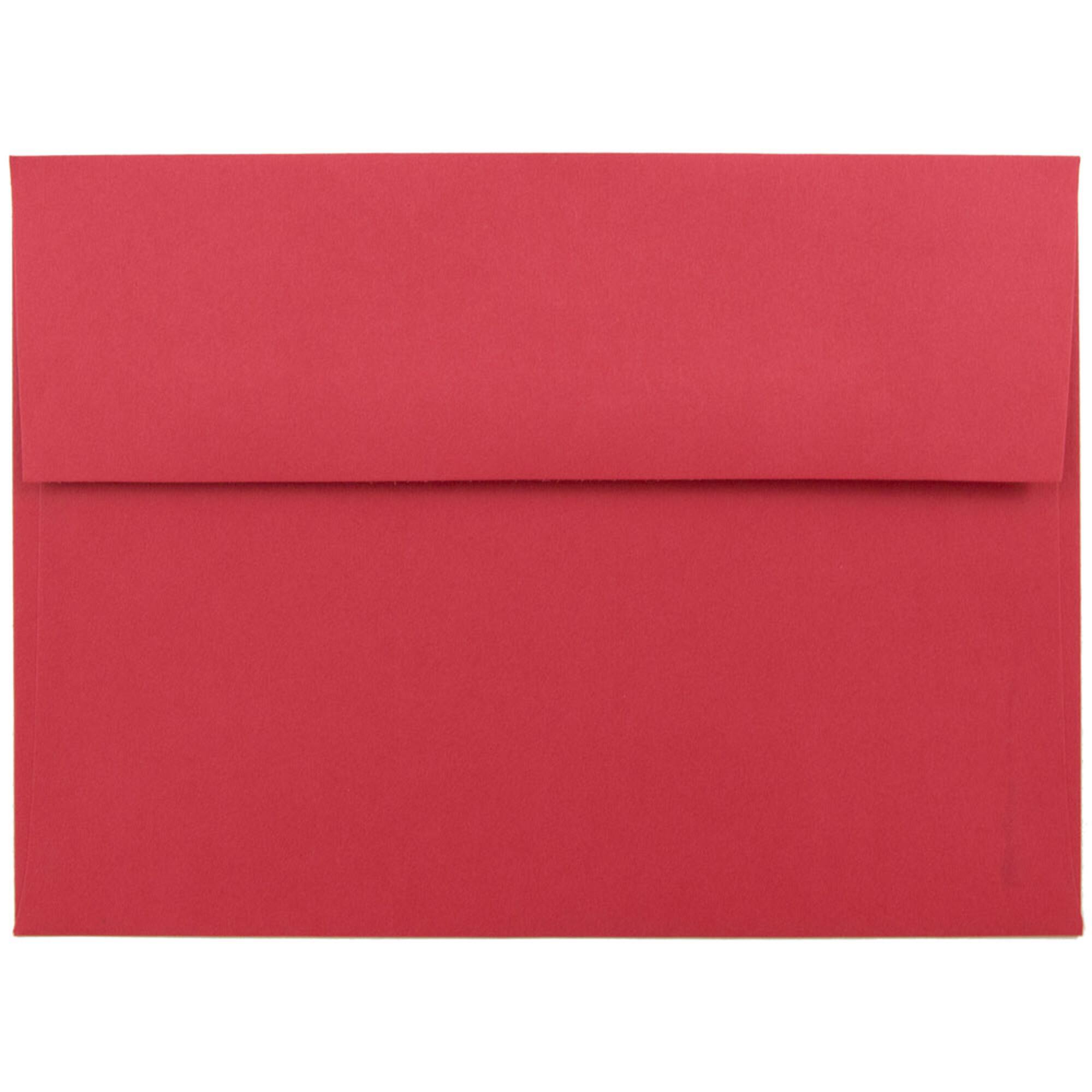 JAM Paper A7 Red Invitation Envelopes